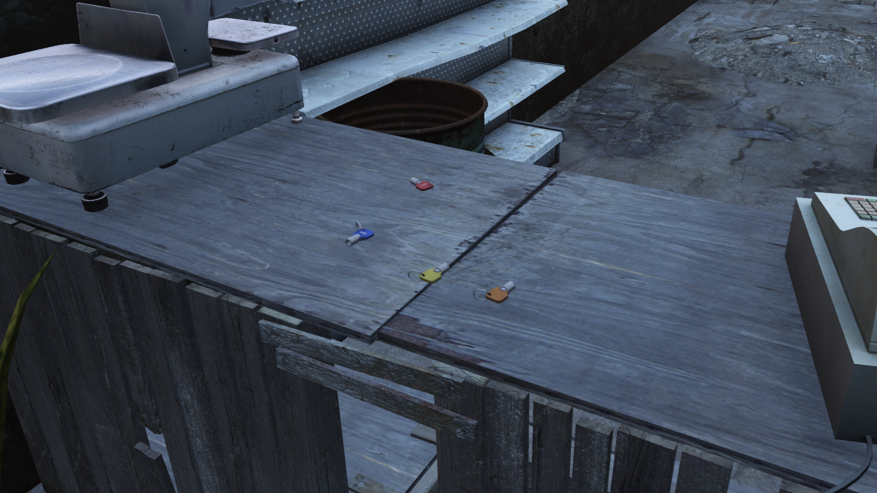 Four container key colors