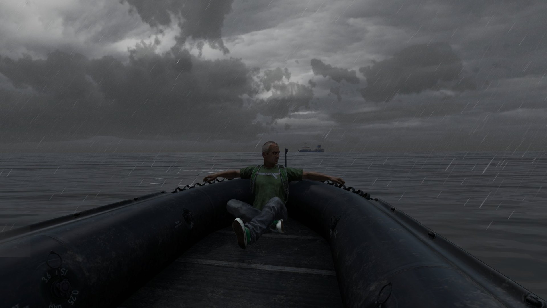 Approaching supply boat